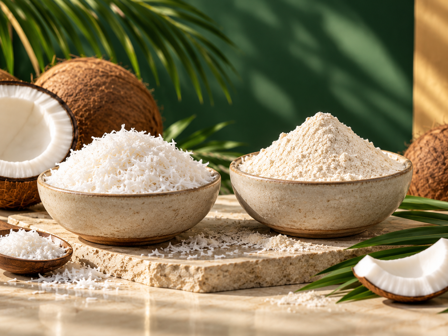 Desiccated coconut