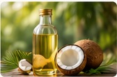 Virgin coconut oil with coconut