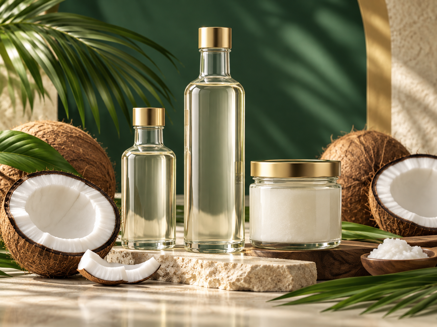 Virgin coconut oil premium presentation